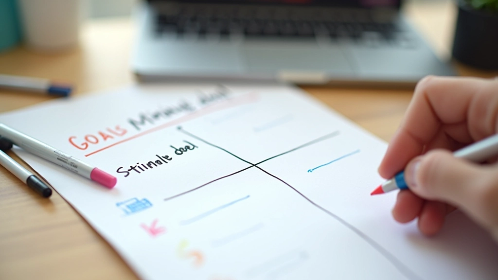 Twee doelen uitgewerkt op papier, grafiek met minimale en stretch doelstelling zichtbaar